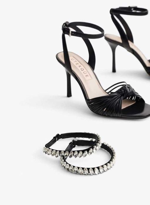 Sandálias em pele da Uterque