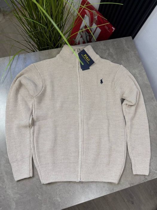 свитр кофта Вʼязана кардиган  Polo Ralph Lauren  зип zip old money