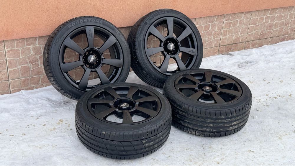 Диски OZ с летней резиной 25 год -R17 5x112 / 5x100 VW Skoda Audi