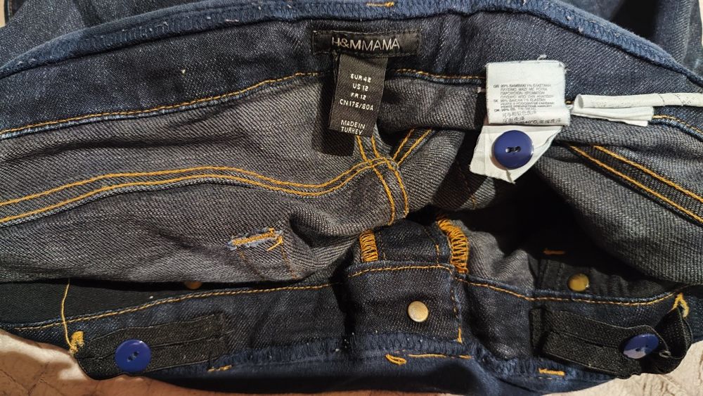 Spodnie ciążowe jeansowe r.42 H&M_MAMA