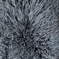 Dywanik Skóra Owcza Szara Kręcony Włos Naturalne Skóry Garbarnia