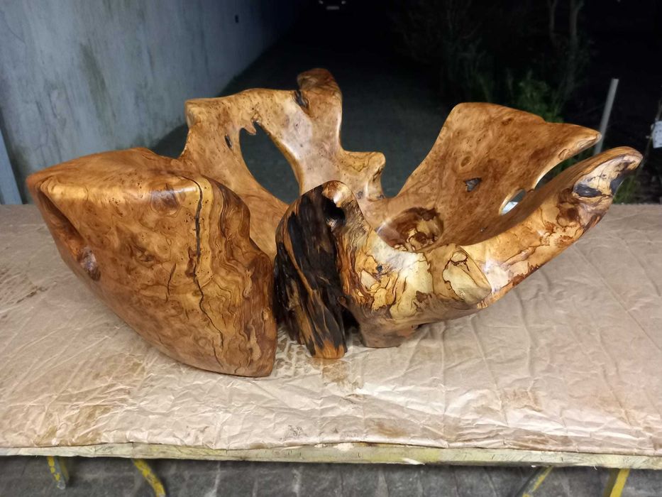 Garrafeira/Fruteira em Madeira de oliveira