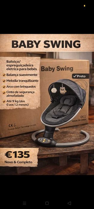 Cadeira de bebe. Oportunidades