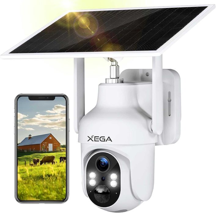 4G LTE Câmara de vigilância exterior com cartão SIM 2K HD