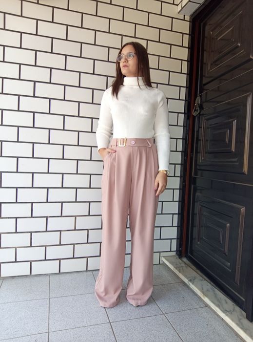 Pantalona rosa claro