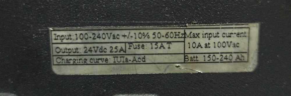 Зарядний пристрій.Для тягових батарей.24V.