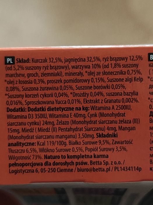 Zestaw Naturo 6+7  400g