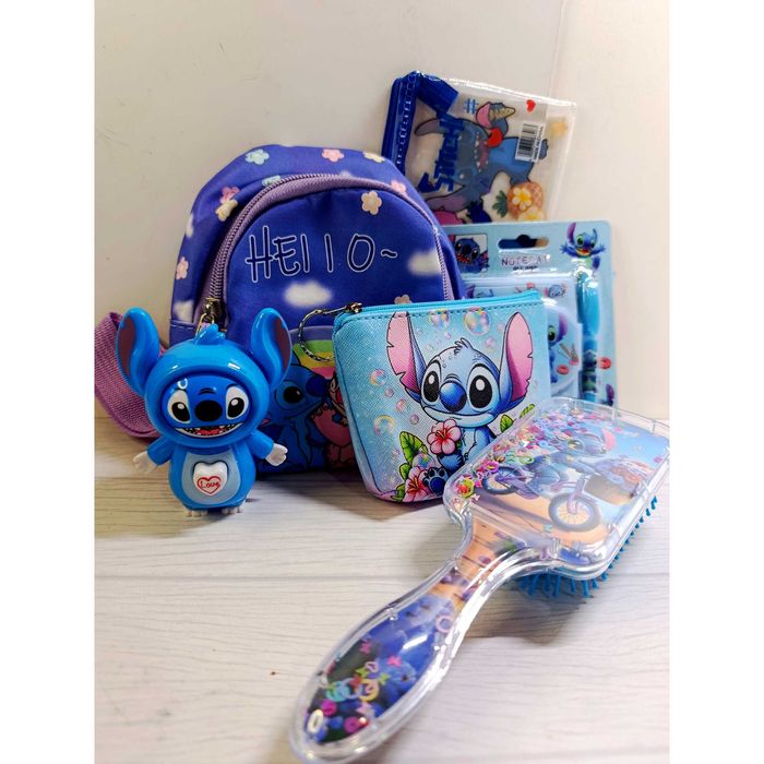 Трендовий дитячий набір Стіч, канцтовари, дитячі сумки. Пишіть.