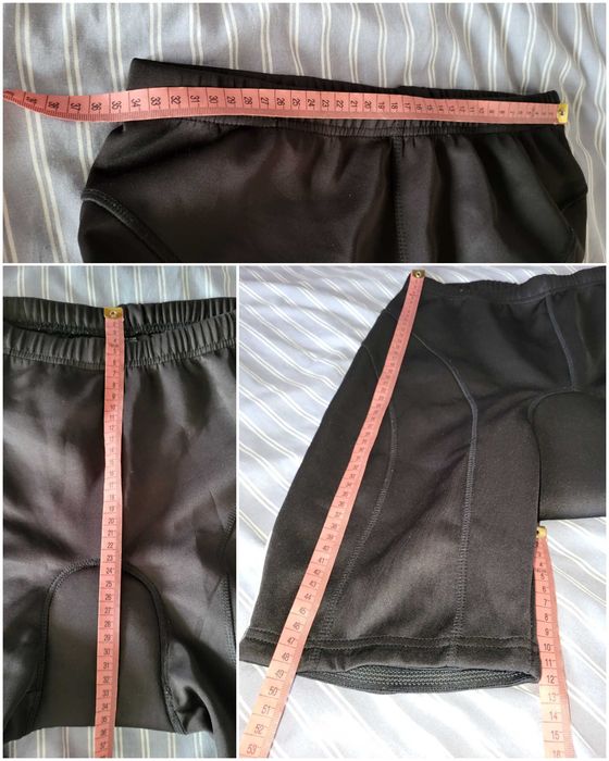 Czarne szorty spodenki kolarskie na rower XL Karrimor