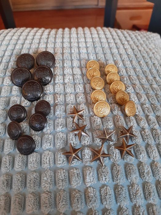 Gwiazdki Guziki Wojskowe PRL