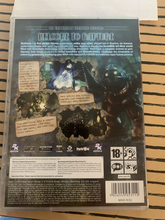 BIOSHOCK game for Windows64172204293378122