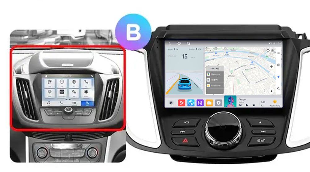 штатна магнітола mekede mn 4/64gb ford kuga 2 (2012-2019)