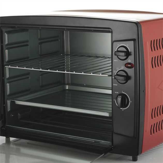 Електрична піч VILGRAND VEO650-14. Колір: червоний