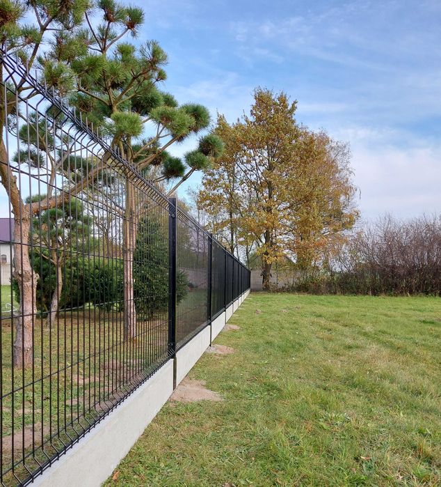 Ogrodzenie panelowe ø 4,0mm, H-123 cm + podmurówka 25cm