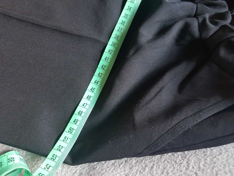 Eleganckie czarne spodnie ciążowe 38
