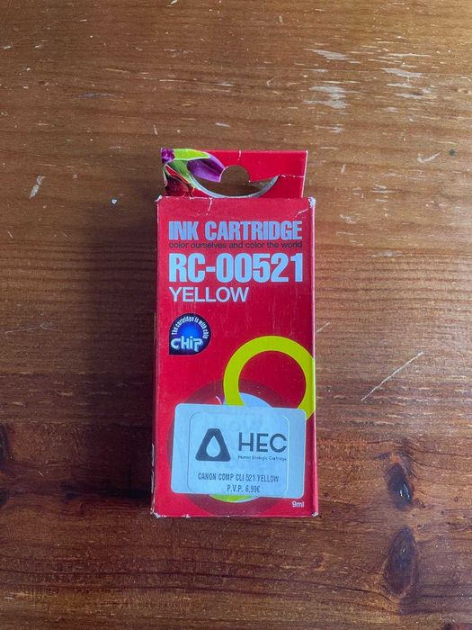 Five Canon PIXMA Ink Cartridges: 520 BK, 521 BK, and 521 Y64563861365763122