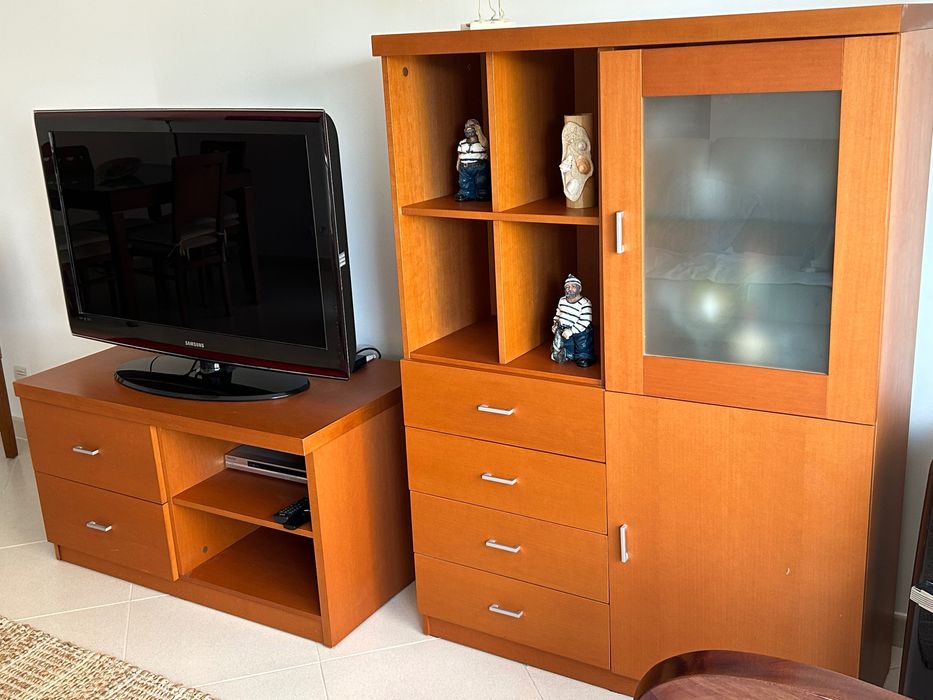 Conjunto sala de estar em cerejeira