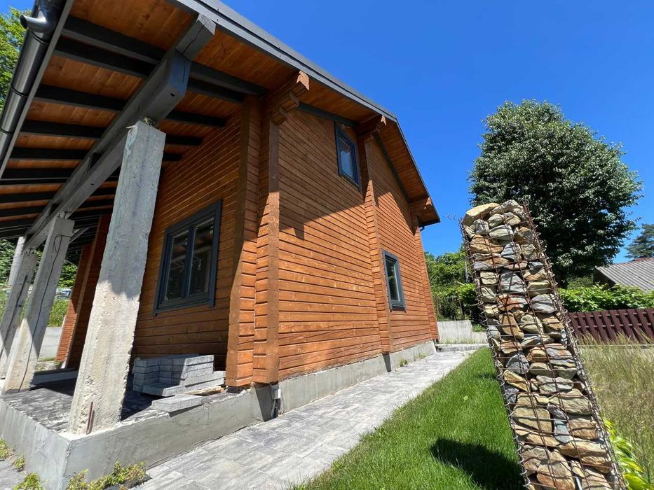 Продаж еко будинку з квадратного брусу біля лісу в Брюховичах