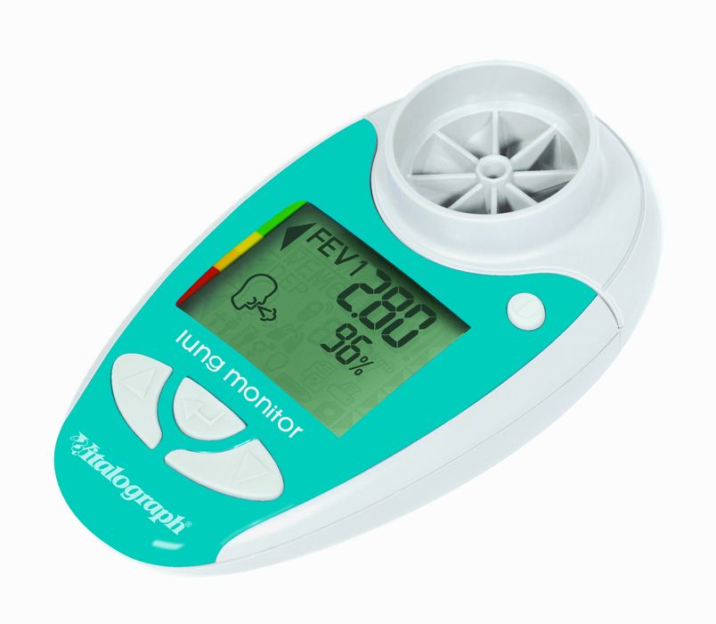 Monitor Płuc Vitalograph FEV1 FEV6 Domowy Do Domu Medycyna Diagnostyka Pamięć 200 Sesji Spirotest Spirometr