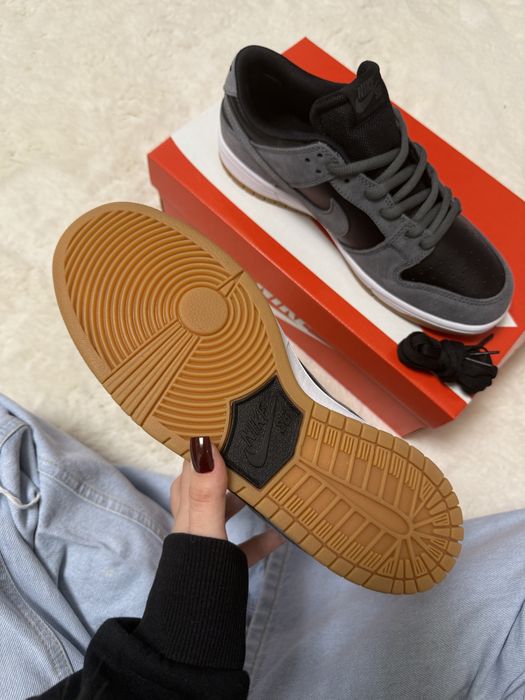 (38-45) кросівки Nike SB Dunk Low TRD Dark Grey Black чорні з сірим