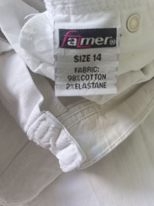 Spodnie damskie rybaczki jeansowe 42