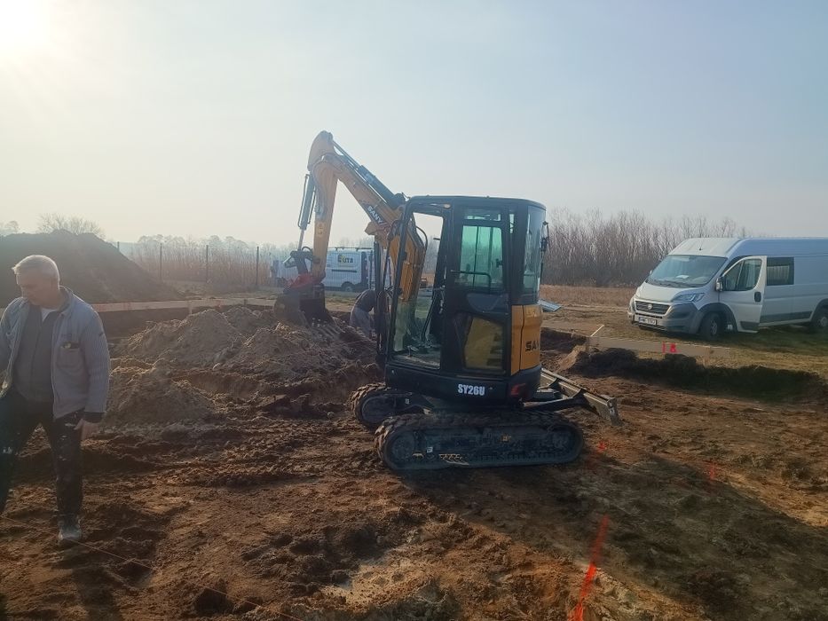 Usługi minikoparką