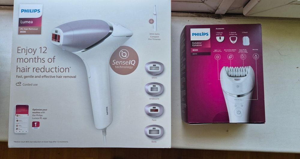 Philips Lumea  model BRI 949/00 + trimmer, Philips epilator 8000