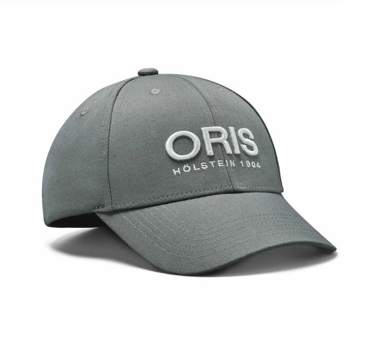 Szara CZAPKA z daszkiem ORIS HOLSTEIN 1904 Full Cap Flex Fit HAFT L/XL