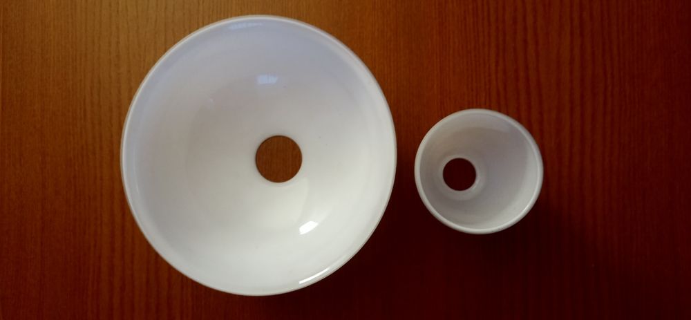 Komplet szklanych kloszów do lampy stojącej