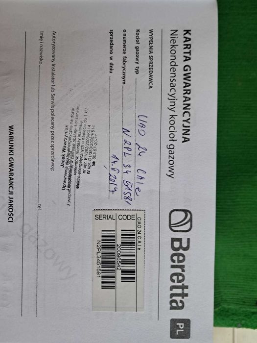 Kocioł Beretta Ciao 24 CAI E  dwufunkcyjny gazowy piec