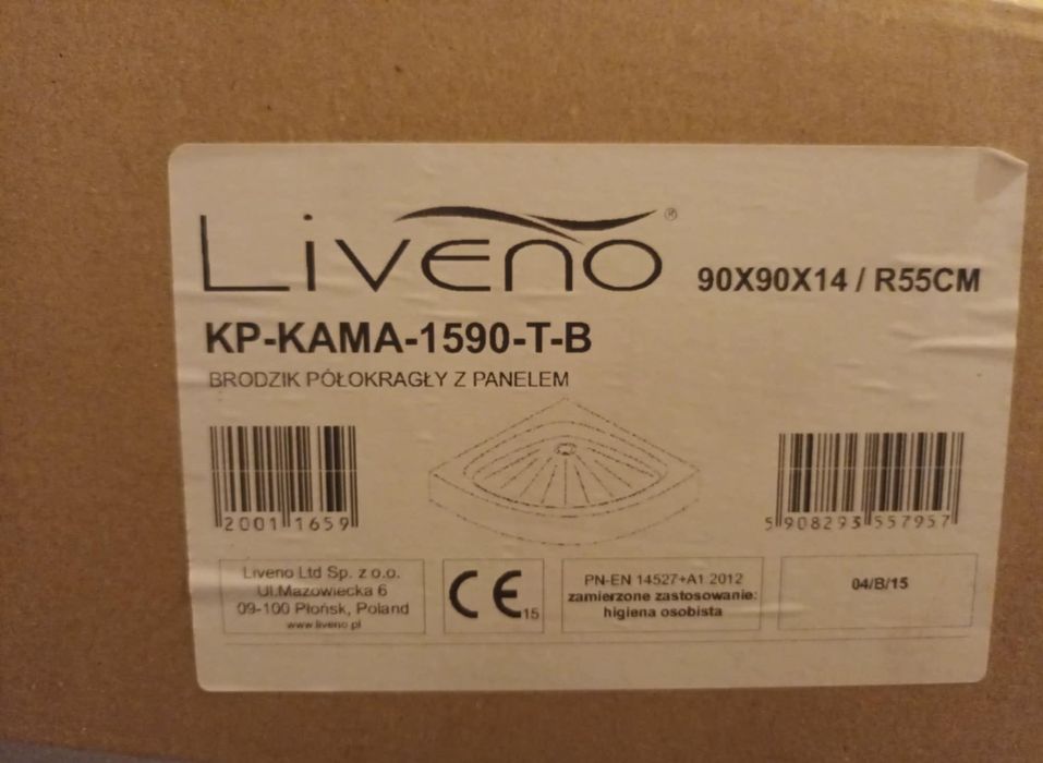 Nowa kabina prysznicowa z brodzikiem