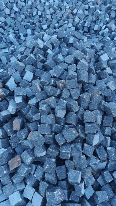 Гранітна Бруківка граніт габро 5х5 8х8 10х10 з ПДВ