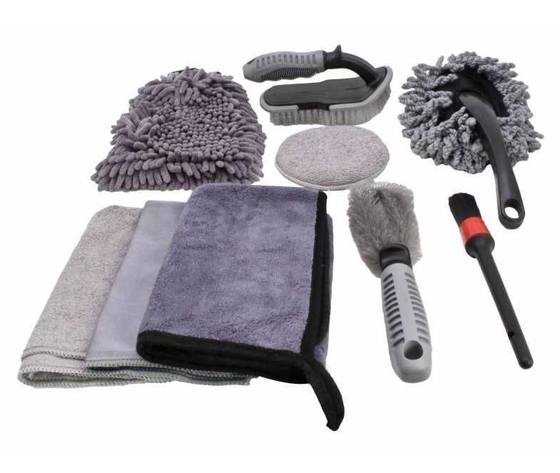 CONJUNTO DE 9 ACESSÓRIOS P/ LAVAGEM DE CARRO- REF: S-CL9SET