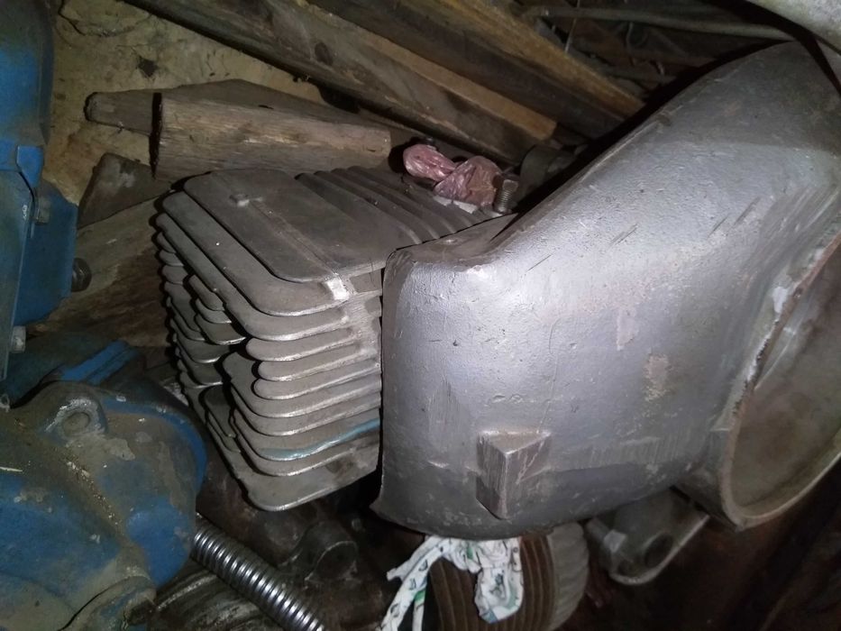 мото синий и велик