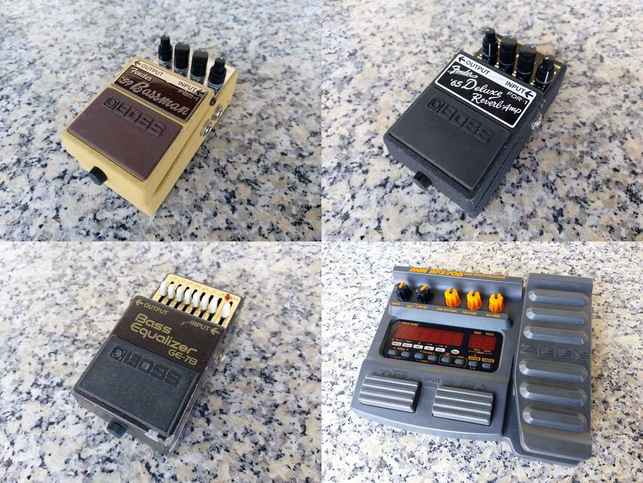 Pedais de guitarra/baixo (vários)
