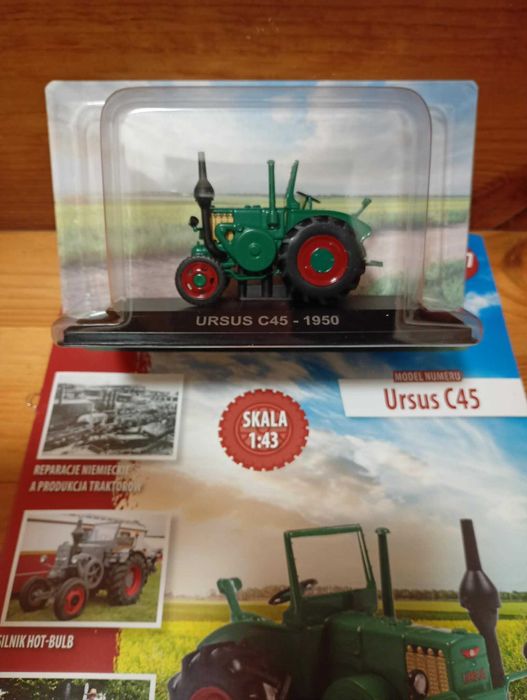 URSUS C45 C-45 1950 Kultowe Traktory PRL 1/43 Hachette model ciągnik