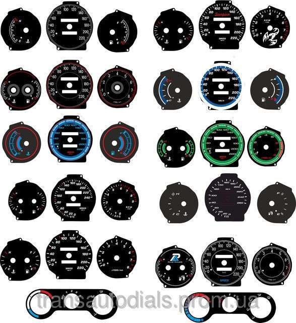 3D кольца для приборной панели Daewoo Lanos !!!