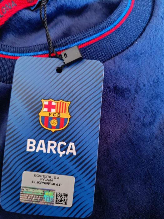 Fc barcelona komplet damski Welur