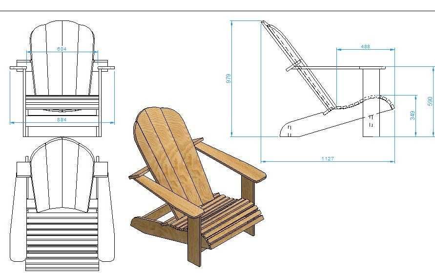 Конструкция деревянных стульев