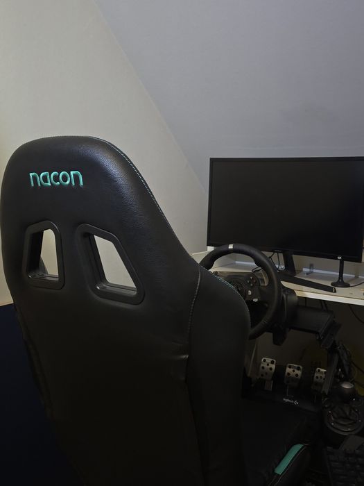 ZESTAW simrig nacon stelaż fotel Simracing+ Kierownica Logitech G920