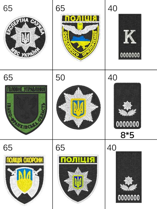 Шеврони погони поліції