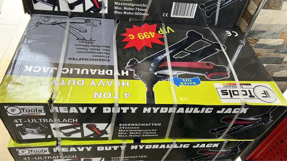 PROMOÇÃO: Macaco Hidráulico Baixo Perfil 4T Falco Germany Novo