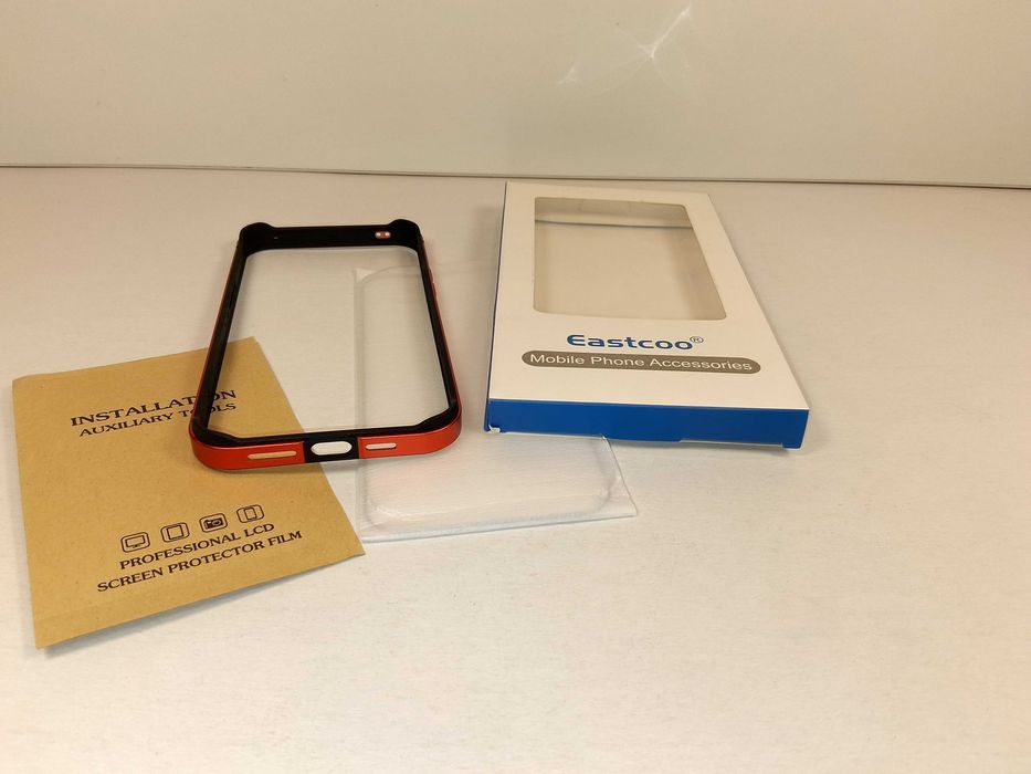 Z181 Etui Bumper Eastcoo Do iPhone 14 Pro Max Metalowe Czerwone Nowe