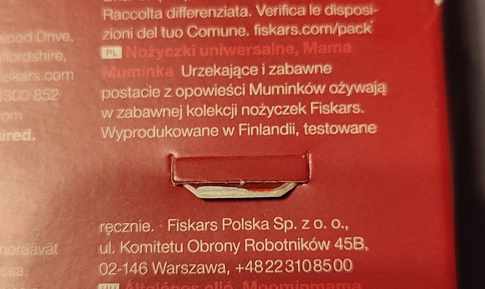 Fiskars Nożyczki z Muminkami - Mama Muminka - uniwersalne 21 cm