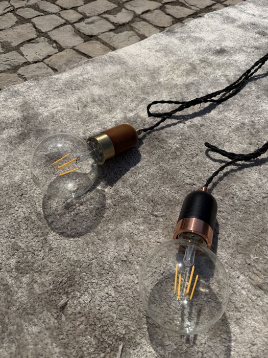 Candeeiros suspensos com lampada incluida