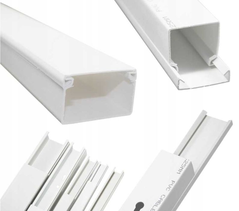 KANAŁ KABLOWY ( korytko ) PCV Białe 25x15mm 2 metrowe ( 4,50 PLN )