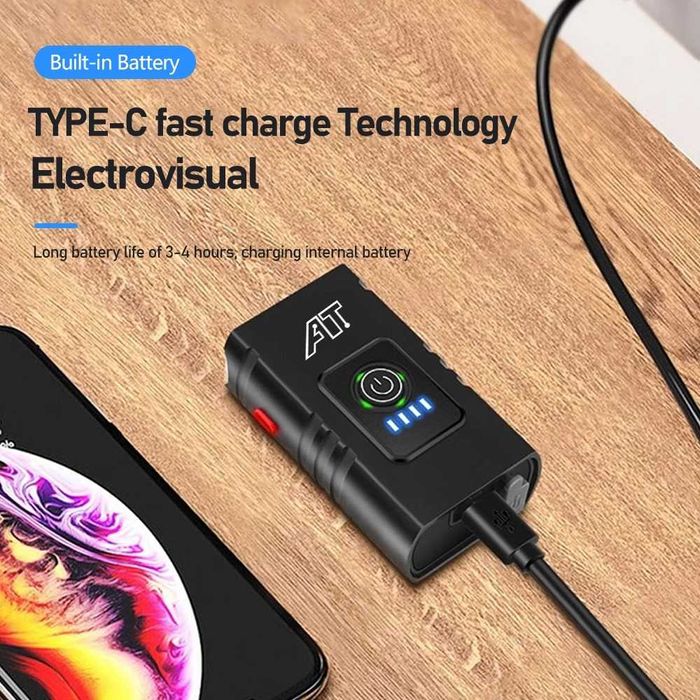 Mocne światło rowerowe LED - 6 trybów, wodoszczelne, USB-C
