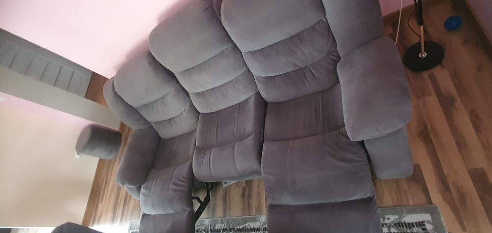 Kanapa + 2 fotele z relaxem