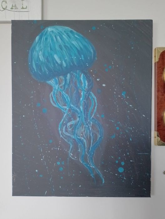 Meduza obraz art Handmade art