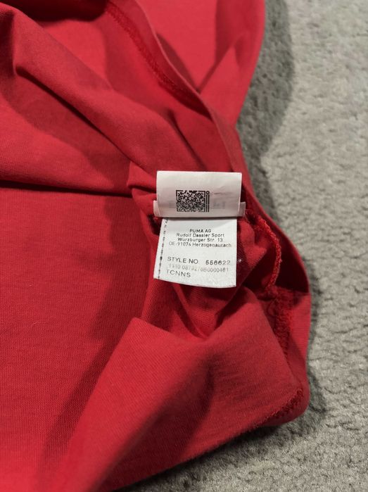 T-shirt Puma x Ferrari S Czerwona Nadruk Logo Kolaboracja